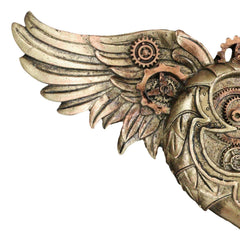 Steampunk Romantic Angel Winged Heart Clockwork And Gearwork Wall Plaque Decor-5
