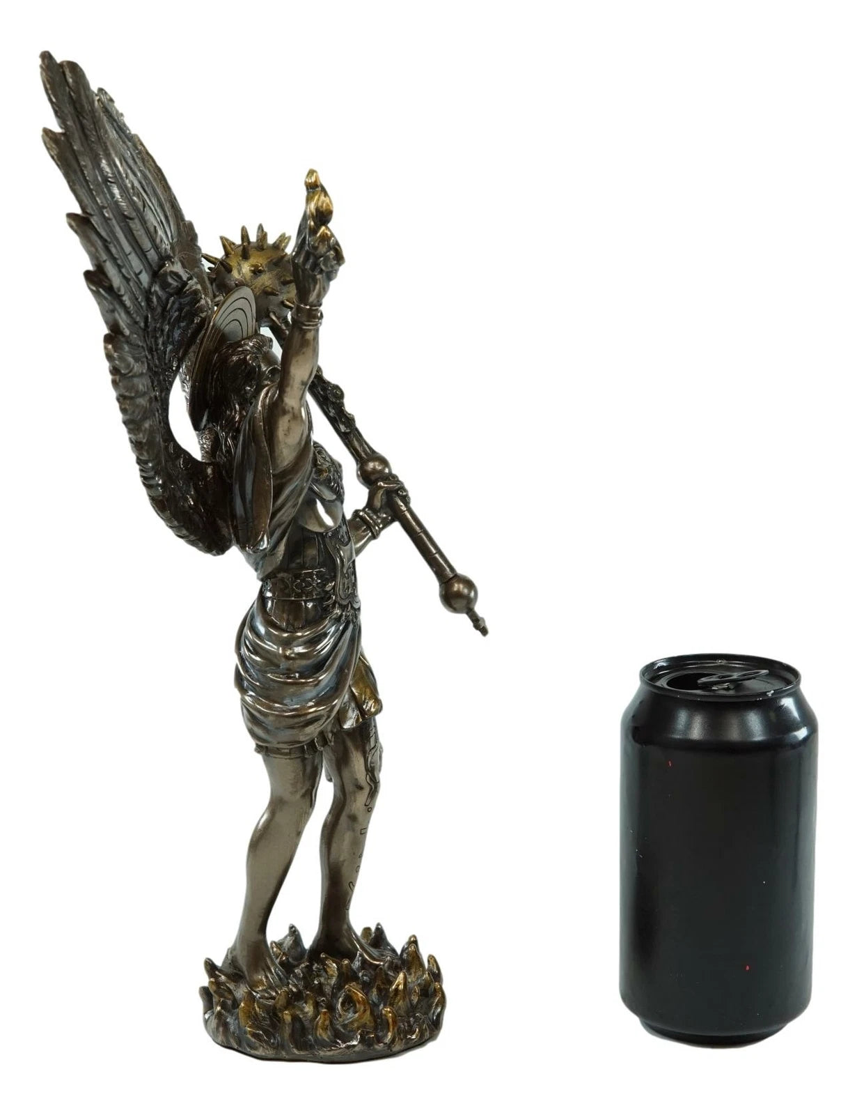 Saint Uriel Archangel Statue Light of God Cherub Angel of Repentance-4