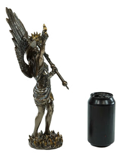 Saint Uriel Archangel Statue Light of God Cherub Angel of Repentance-4
