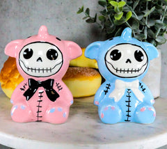 Furrybones Elephant Voodoo Skeleton Ceramic Salt And Pepper Shakers Set-5