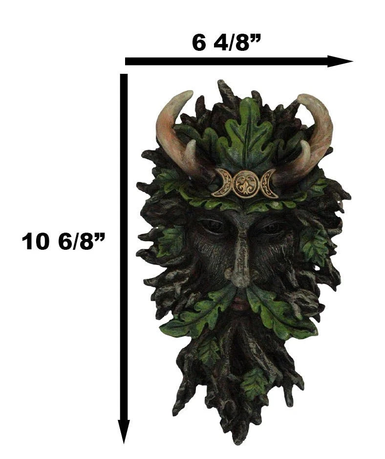 Antler King Crown Celtic Greenman Wicca Triple Moon Tree Ent Wall Decor Plaque-5