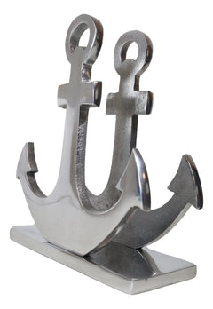Aluminum Sailor Marine Sea Ship Anchor Decorative Paper Napkin Holder Sculpture-4
