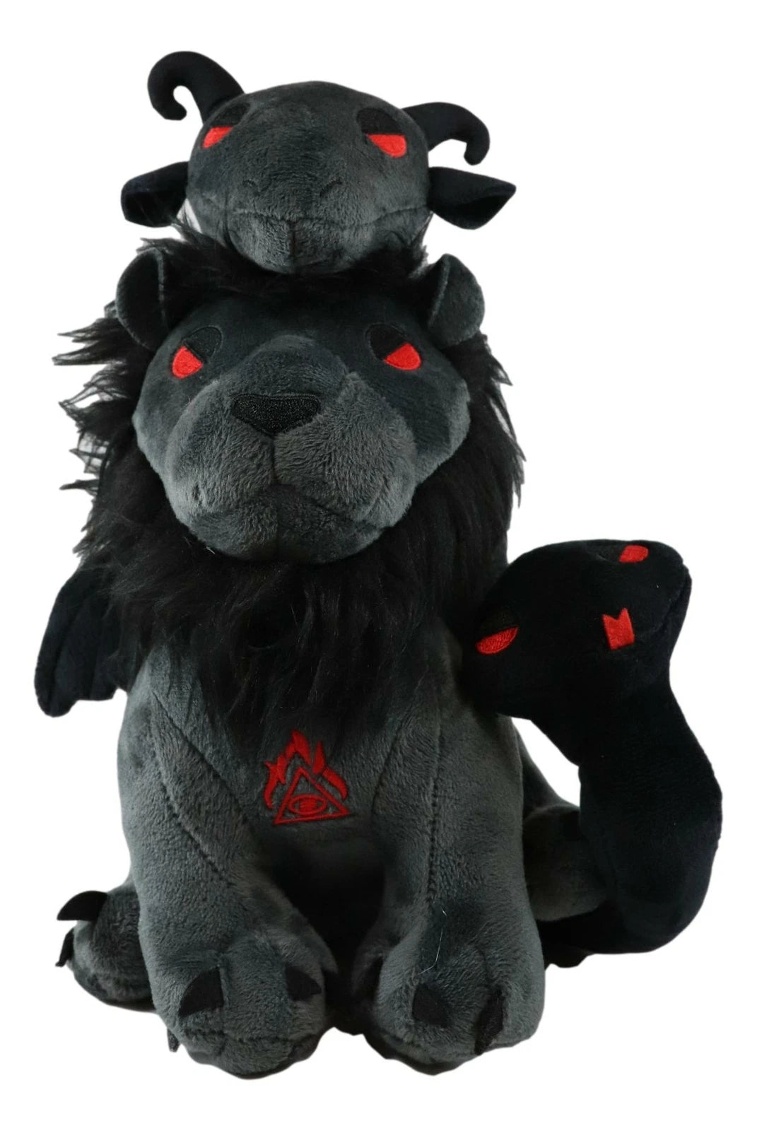 Greek Myth Chimera Lion Goat Head And Snake Head Tail Luxe Soft Plush Toy-2