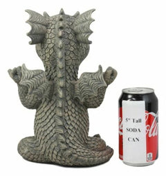 Whimsical Inner Peace Garden Yoga Asana Meditating Dragon Statue Decor Figurine-2