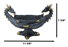 Figura decorativa de popurrí con forma de frutero de Dragones Dobles, 30 cm de ancho-3