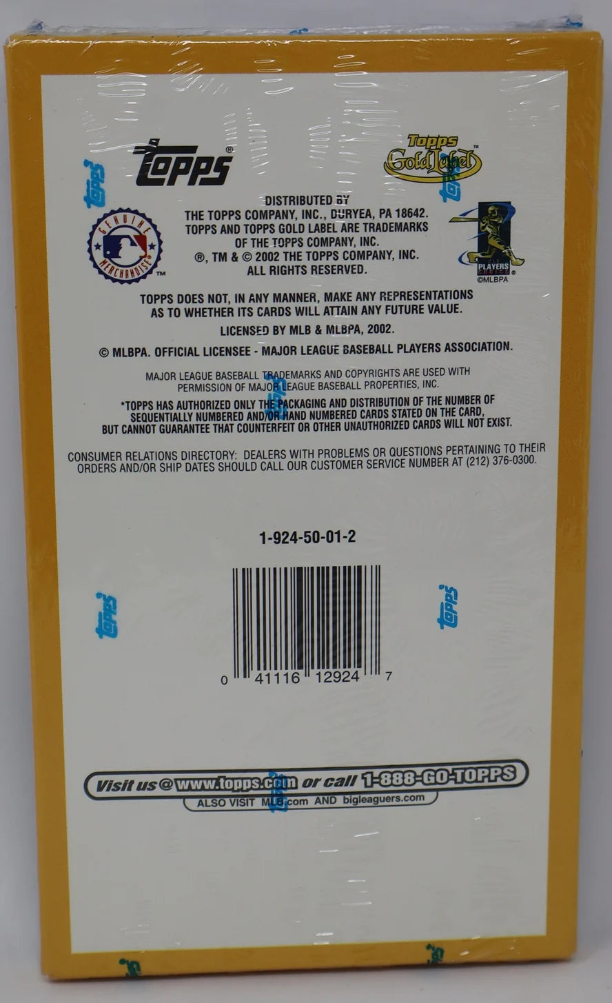 2002 Topps Gold Label Baseball Box (Hobby) (18/4)-3