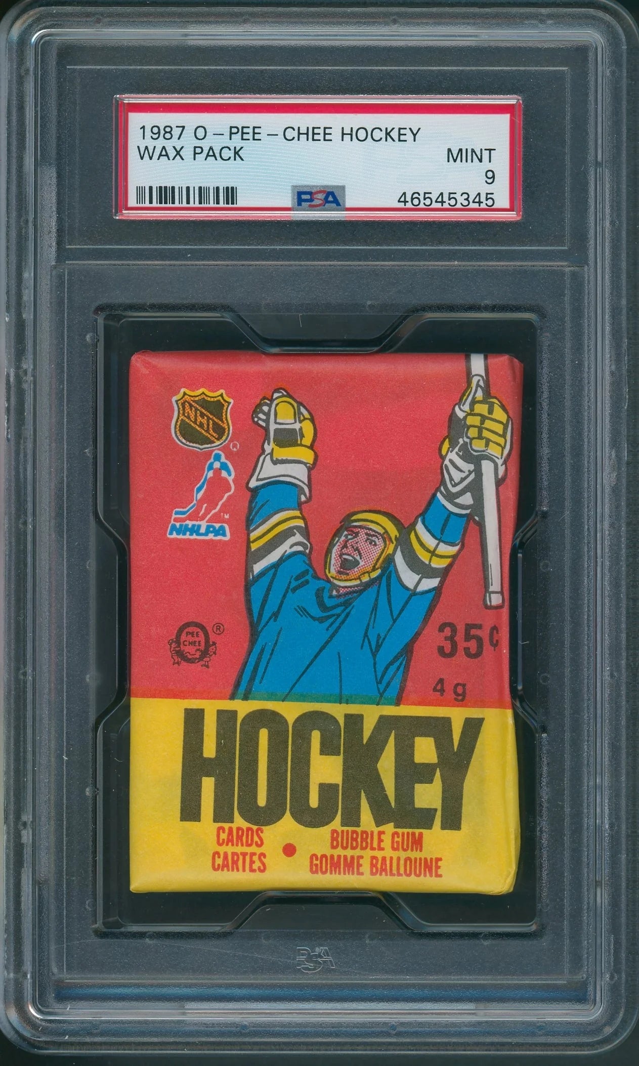 1987 1987/88 OPC O-Pee-Chee Hockey Unopened Wax Pack PSA 9-1