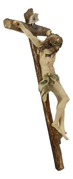 Jesus Christ Wall Cross, 20" Calvary Crucifix Hanging Plaque Religious Decor for Home, Church, Office, Prayer Room or Wall Display-3