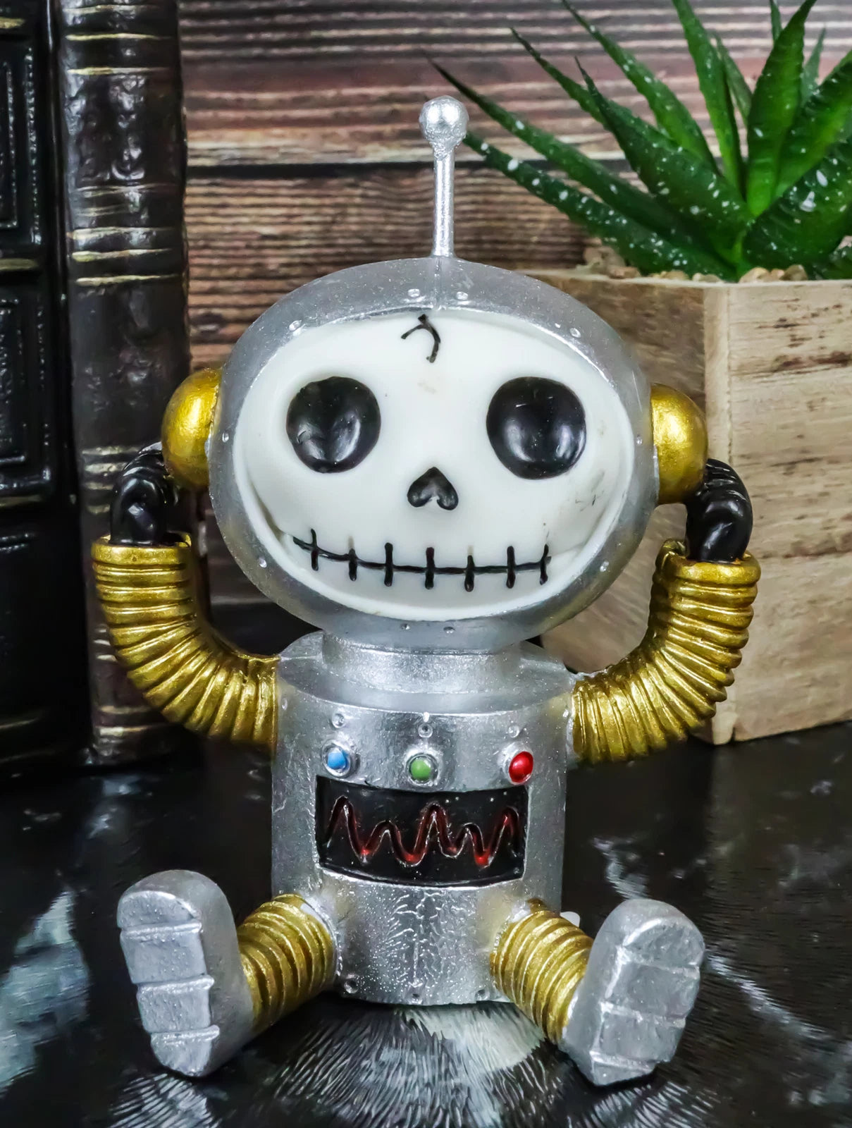 Furrybones Gadget The Skeleton Retro Robot Costume Monster Collectible Figurine-1