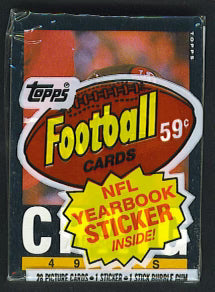 1985 Topps Football Unopened Cello Pack-1