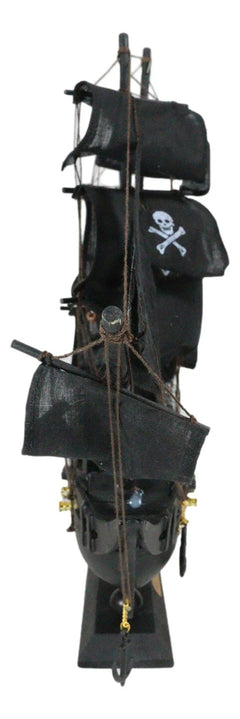Pirate Skull Model, Jolly Roger Crossbones Sail Ship Decor for Home, Office, Desk, Shelf, Nautical Marine Boat Accessory, Halloween, Pirate Party Decoration-3