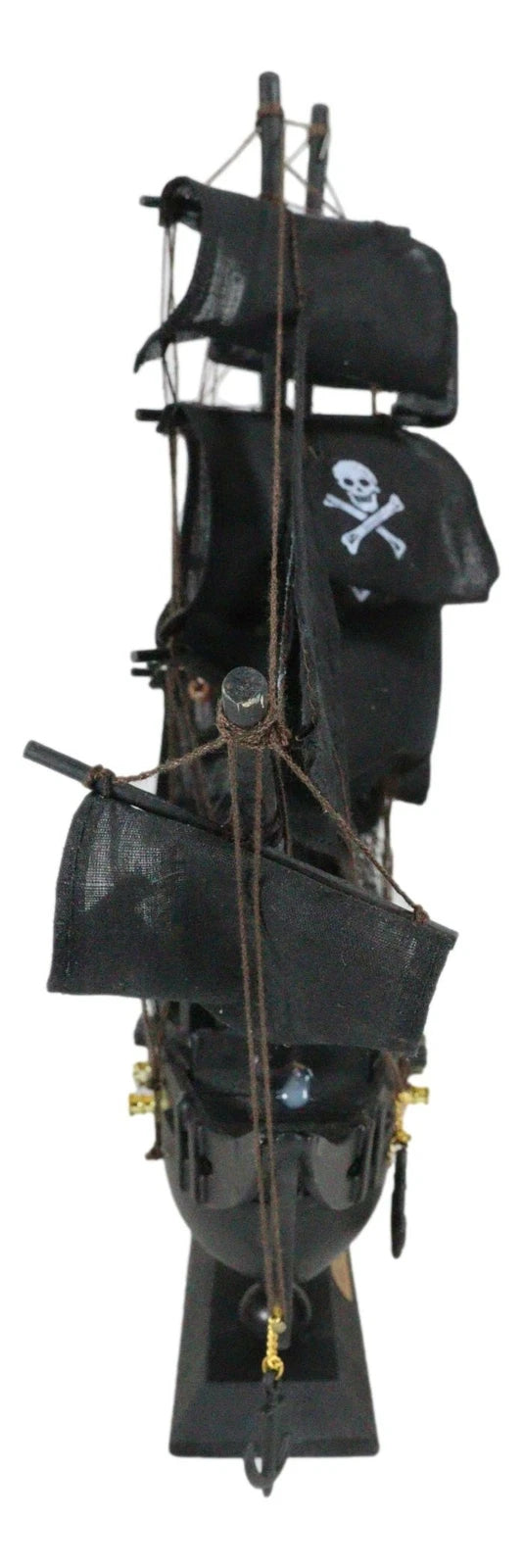 Pirate Skull Model, Jolly Roger Crossbones Sail Ship Decor for Home, Office, Desk, Shelf, Nautical Marine Boat Accessory, Halloween, Pirate Party Decoration-3