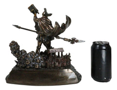 Large Saint Florian Pouring Water Over Burning Building Statue 10.25" Tall-3