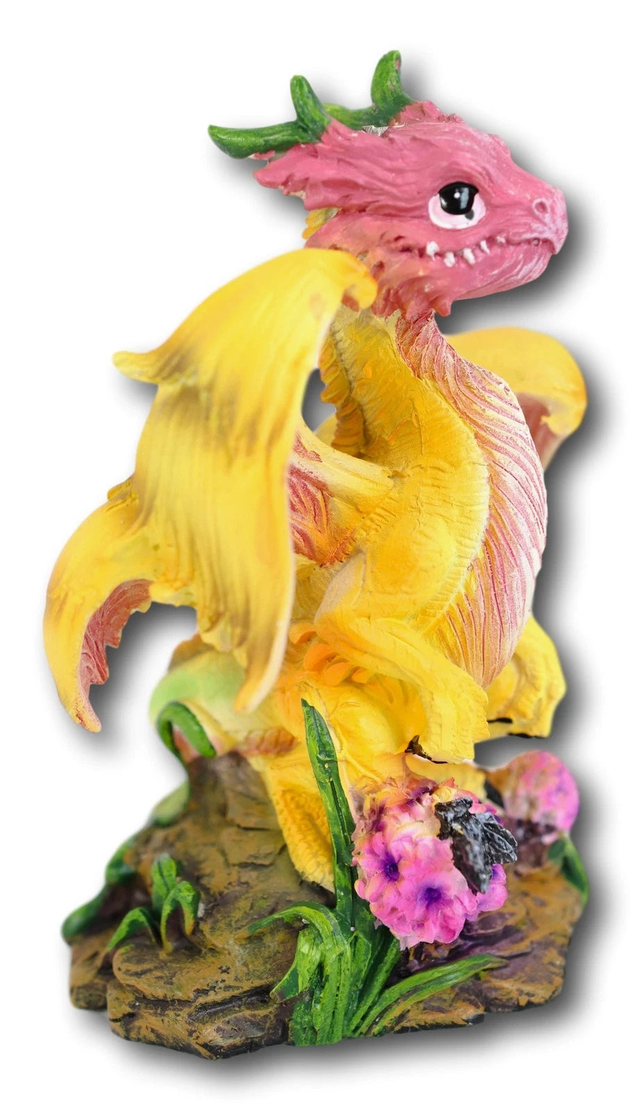 Colorful Fruits Vegetables Yellow Onion Dragon Figurine Fairy Garden Decor-2