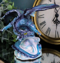 Blue Sky Wraith Storm Dragon On Giant Cloud Formation Decorative Small Figurine-2