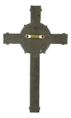 Set Of 3 Rustic Western Star Horseshoe Cowboy Horse And Pistols Wall Crosses-4