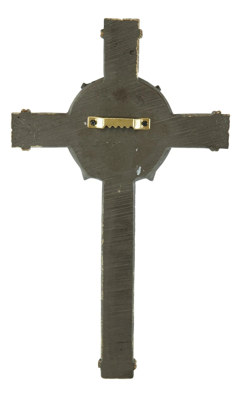 Set Of 3 Rustic Western Star Horseshoe Cowboy Horse And Pistols Wall Crosses-4