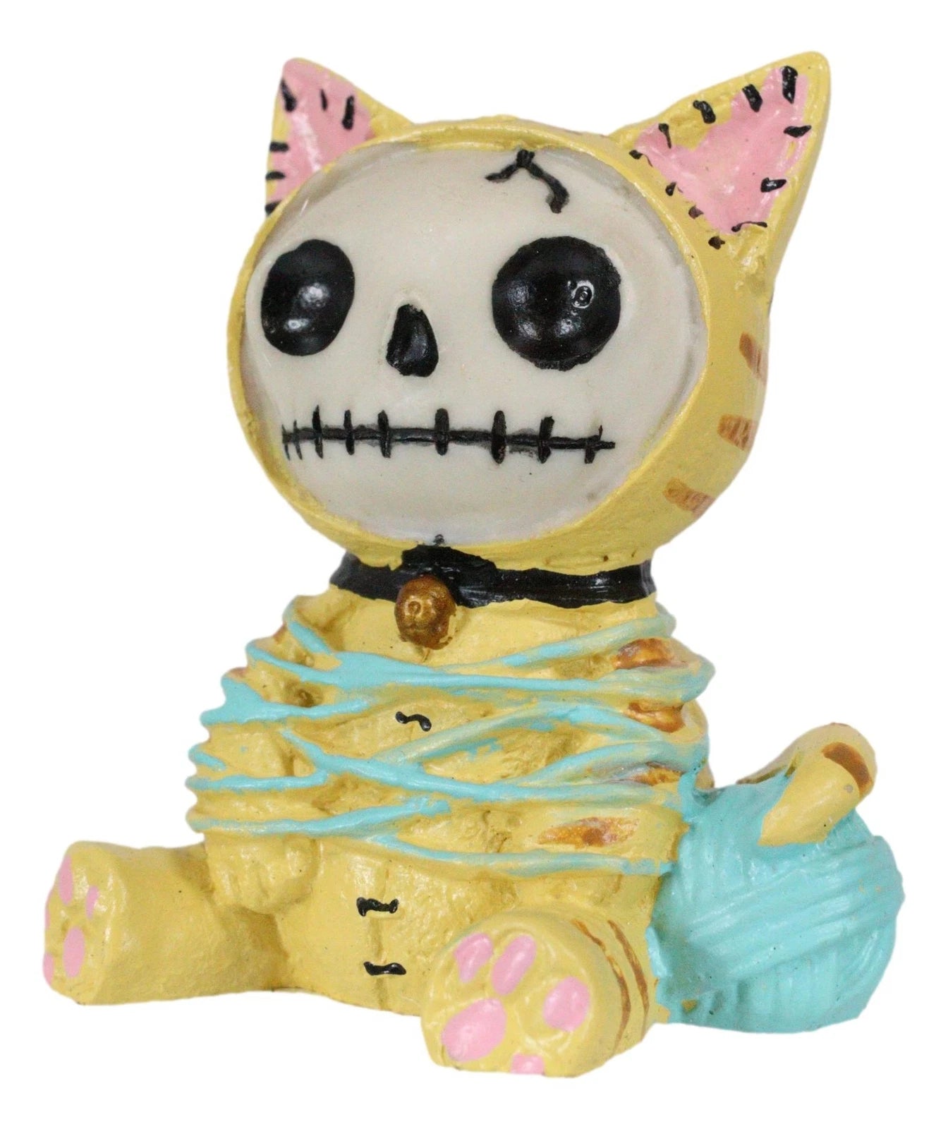 Furrybones Tabby Mao Mao Entangled With Yarn Kitty Cat Skeleton Figurine 2.5"H-4