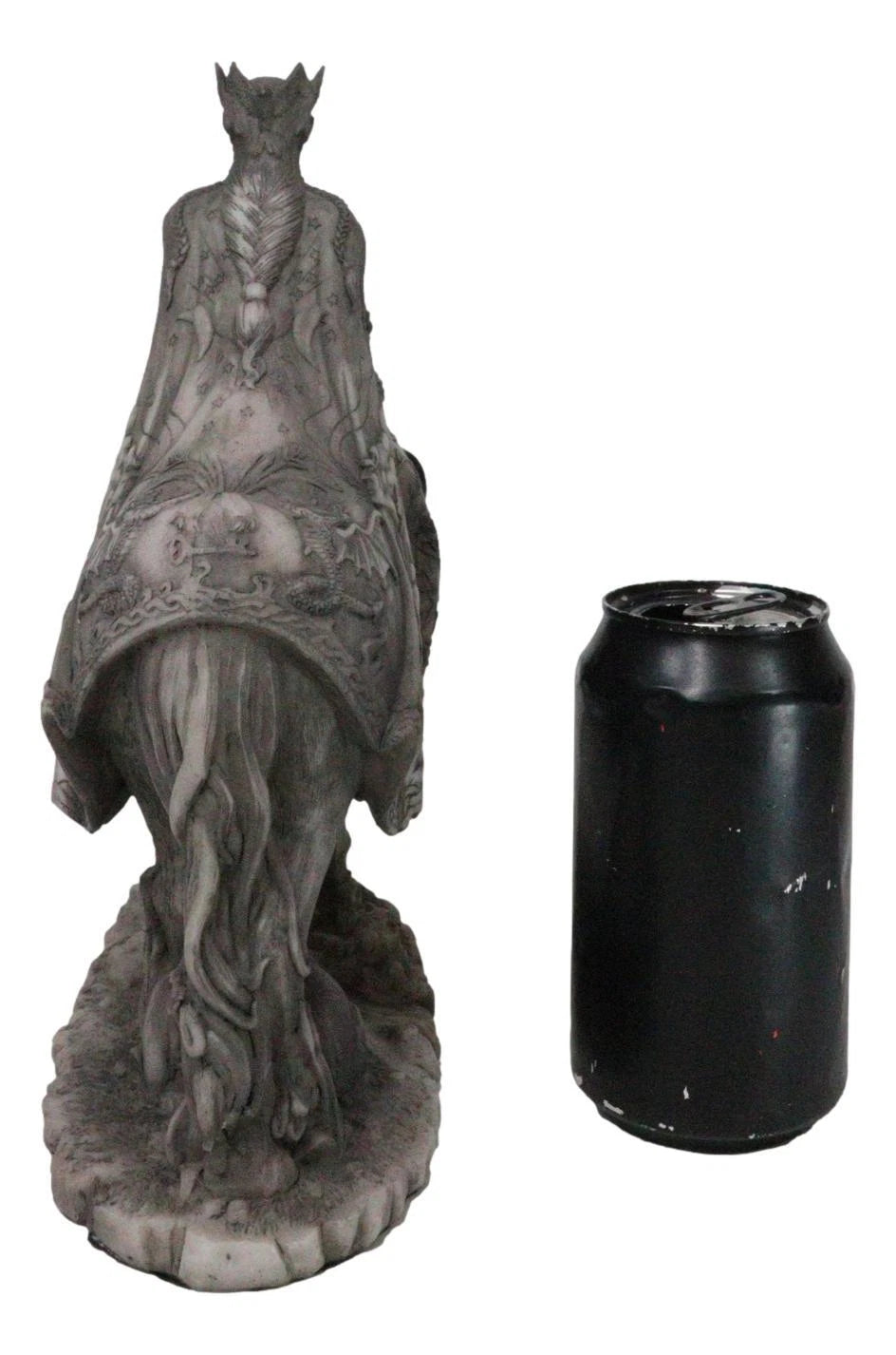 Celtic Moon Goddess Rhiannon Riding Horse in Arberth Clay Finish Figurine-3