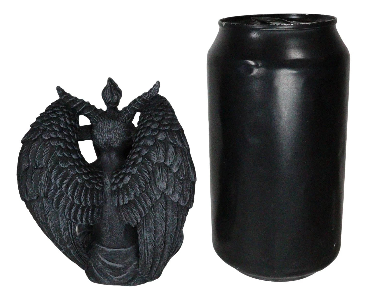 Goat of Mendes See Hear Speak No Evil Devil Baphomet Gargoyle Set of 3 Figurines-5