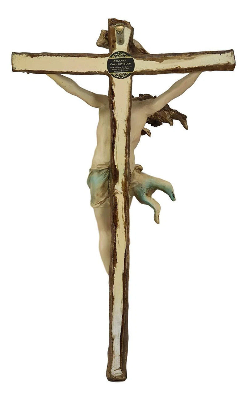 Jesus Christ Wall Cross, 20" Calvary Crucifix Hanging Plaque Religious Decor for Home, Church, Office, Prayer Room or Wall Display-4