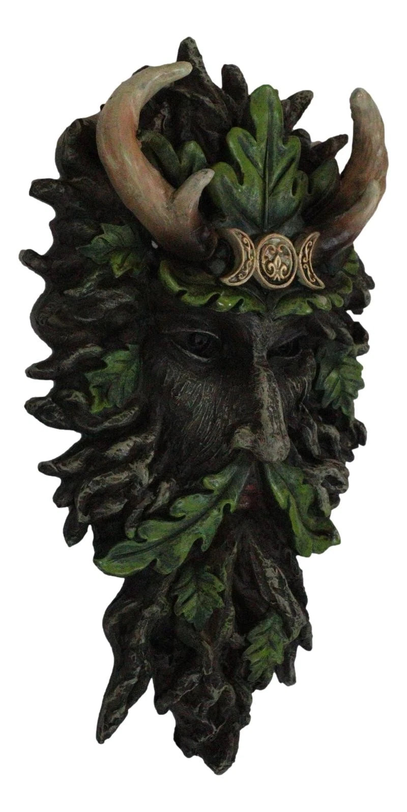 Antler King Crown Celtic Greenman Wicca Triple Moon Tree Ent Wall Decor Plaque-6