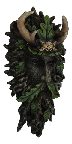 Antler King Crown Celtic Greenman Wicca Triple Moon Tree Ent Wall Decor Plaque-6