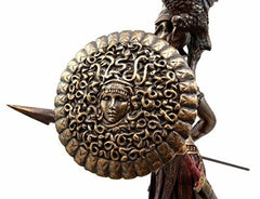 Athena Minerva With Wise Owl Statue Goddess Of Wisdom Sculpture 12"H-3