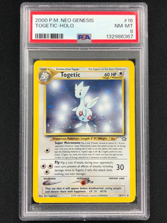 Pokemon 2000 Togetic Holo 16/111 Neo PSA 8-1