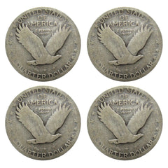 $1 Face - 90% Silver Standing Liberty Quarters Circulated - Random Date-3