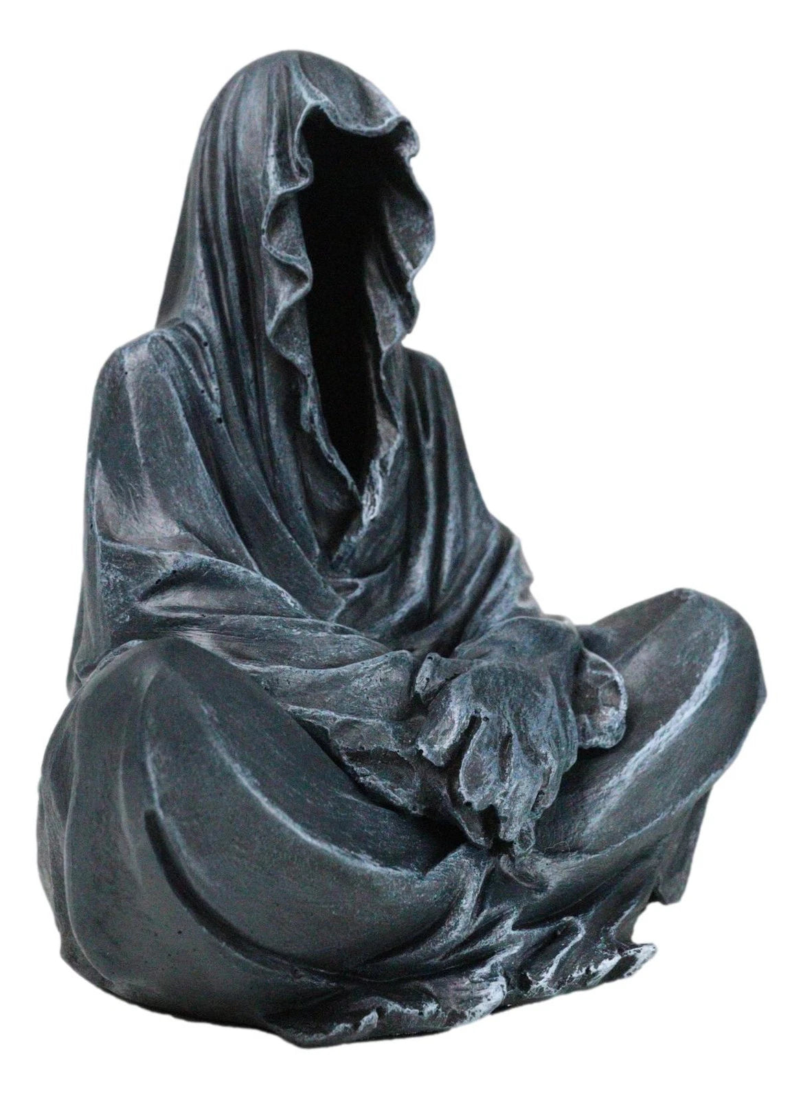 Reaper of Souls Grim Reaper In Hooded Cloak Backflow Incense Cone Burner Statue-7