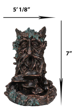 Celtic Greenman Tree Man God Forest Ent Backflow Incense Cone Burner Figurine-5