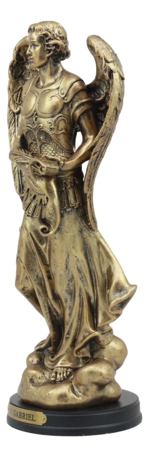 Byzantine Catholic Church Archangel Gabriel With Sacred Scroll Statue 8"Tall-4