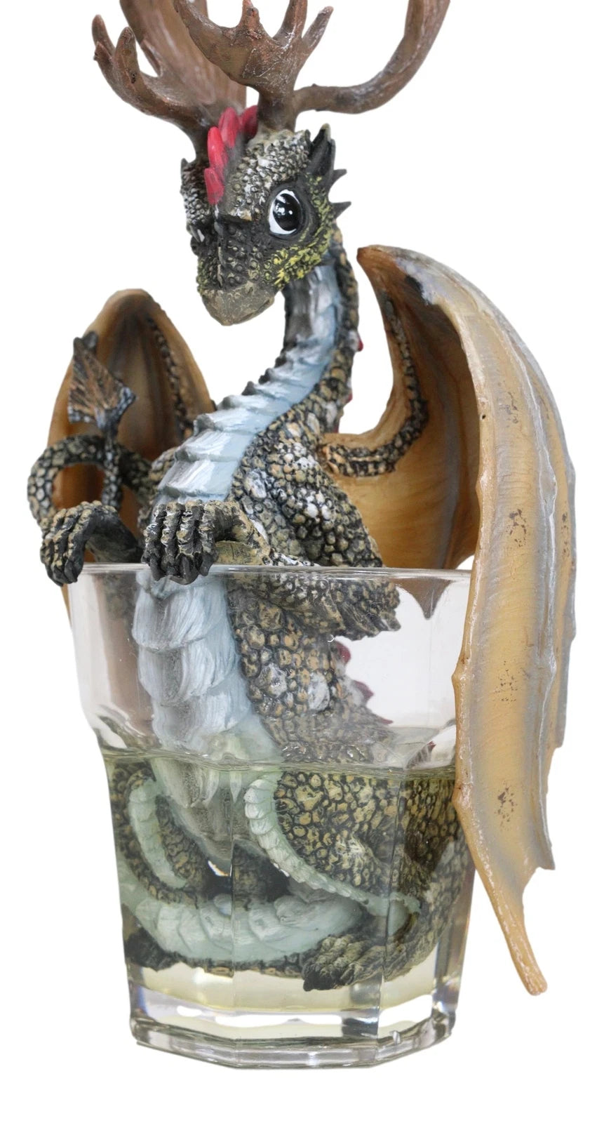Cocktail Spirit Drunken Vodka Elk Moose Dragon Statue Fantasy Decor Figurine-4