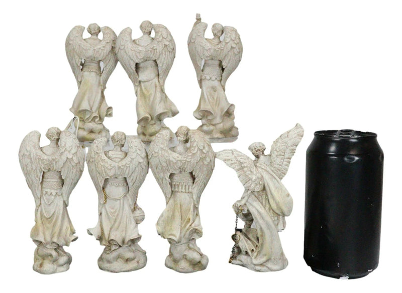 Conjunto de figuras del Arcángel Miguel, Gabriel, Rafael, Sealtiel, Barachiel, Uriel, Jegudiel-3
