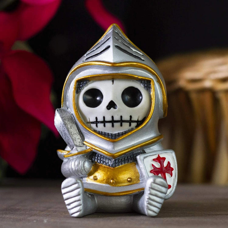 Furry Bones Medieval Suit of Armor Knight Sir Kay Skeleton Figurine Furrybones-1