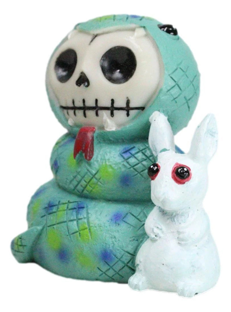 Furrybones Sstevie Serpent Snake With White Rabbit Skeleton Furry Bones Figurine-3