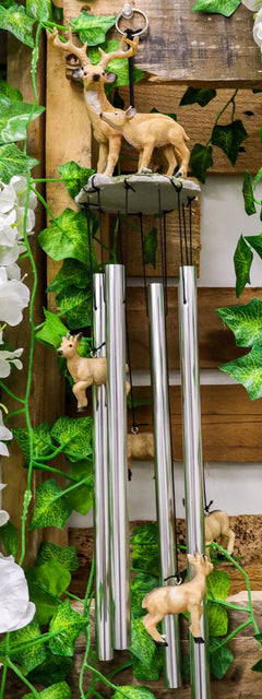 Deer Wind Chime Doe With Fawn Deer Family Decorative Wind Chime Patio-1