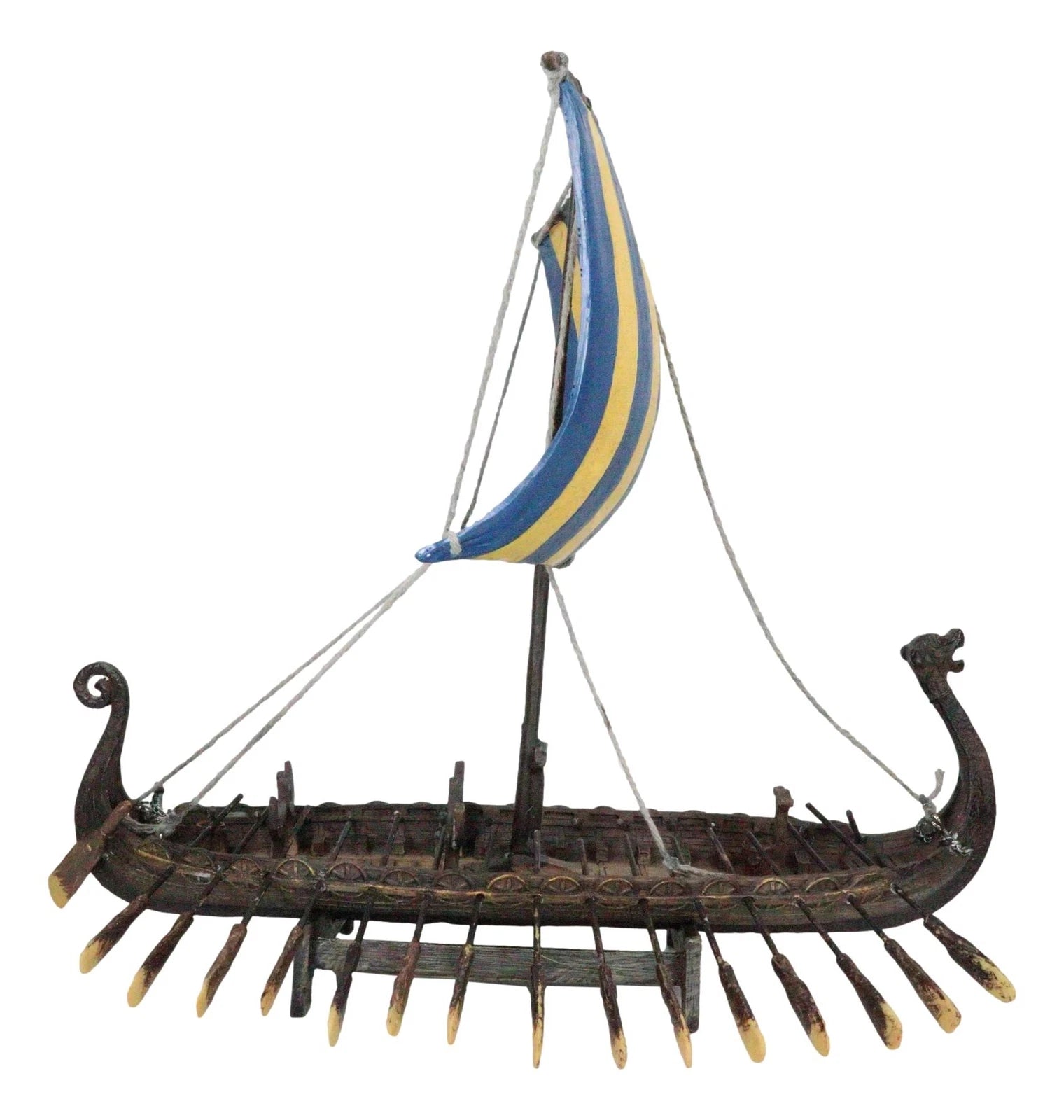 Scandinavian Viking Middle Ages War Ship Battle Longship Prototype Sculpture-6