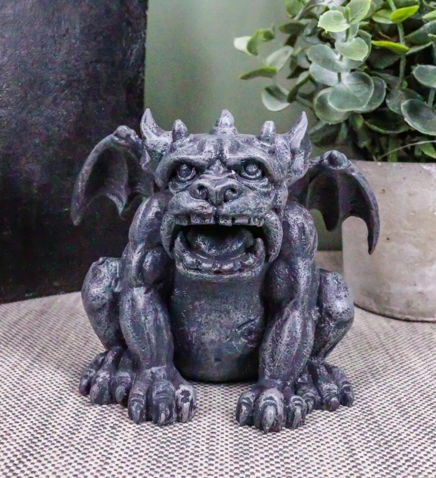 Gothic Fido The Sabre Tooth Tiger Gargoyle Figurine Small Fantasy Decor-5