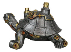 Victorian Steam Age Nautical Steampunk Geared Bionic Turtle Tortoise Figurine-5