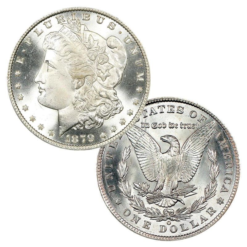 1879 O Morgan Silver Dollar $1 Brilliant Uncirculated BU 90% Silver-1