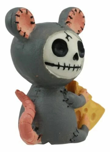 Furry Bones Voodoo Mouse With Muenster Cheese Skeleton Figurine Mice Furrybone-4