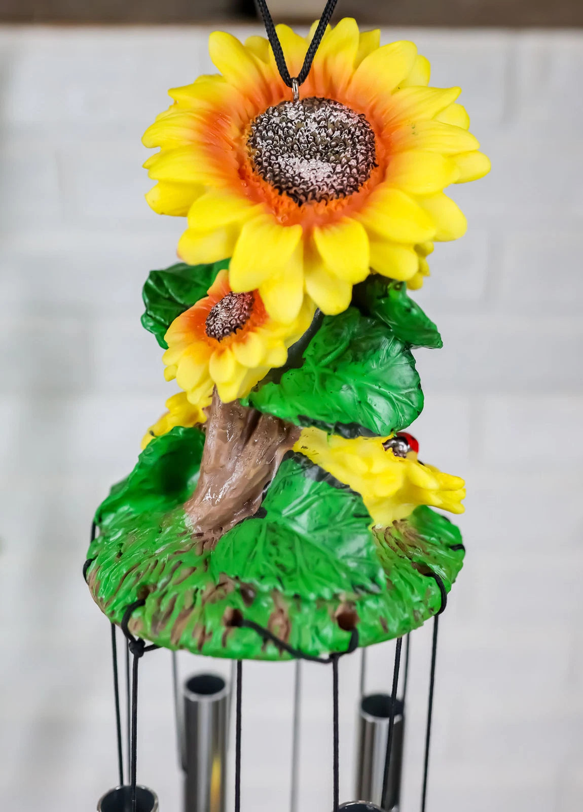 Spring Sunflowers Bloom Resonant Relaxing Wind Chime Patio Garden-8