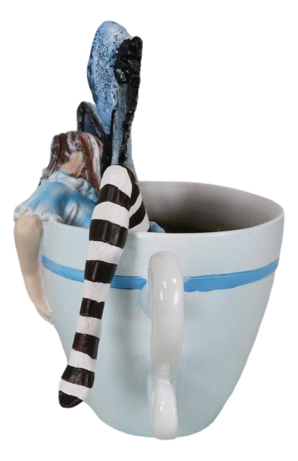 Amy Brown Teacup Latte Coffee Drunk Whimsical Fairy Figurine 5"H-4
