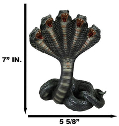 Hindu Primordial Multi Headed Shesha Snake Demigod Nagaraja Of Vishnu Figurine-7