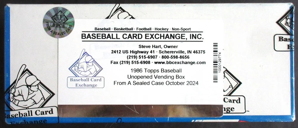 1986 Topps Baseball Unopened Vending Box (FASC)-3