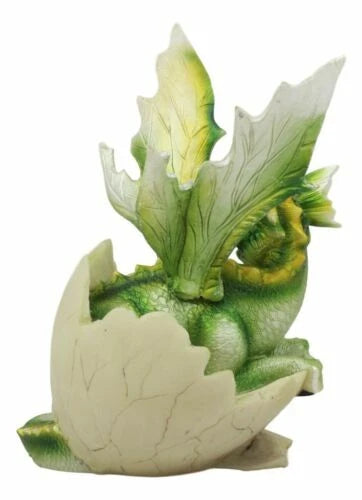 August Birthstone Dragon Egg Statue 5.25"Tall Green Peridot August Gemstone-4