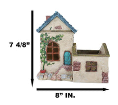 Fairy Garden LED Light Mediterranean Cottage Floral Planter House Mini Figurine-8