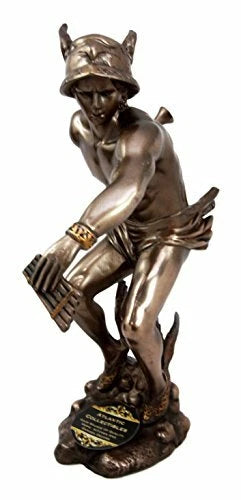 Greek Roman Olympian Deity Hermes Mercury God Of Messengers & Thieves Figurine-4